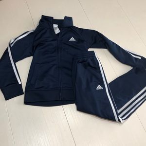 Adidas Navy Blue sweatsuit - matching boys set